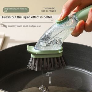 Long Handle Dishwashing <b>Cleaning</b> <b>Brush</b> Kitchen Household Artifact Shabu <b>Brush</b> Pot Washes Hurting Sisal Does Not Dirty <b>Cleaning</b> - Product Image 2