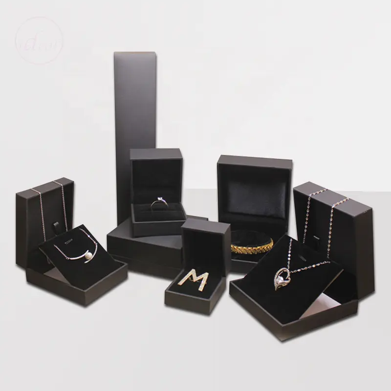 Wholesale Jewelry Package Custom Jewellery Box PU Leather Luxury Bracelet Necklace Earrings Ring Box Packaging Jewelry Box