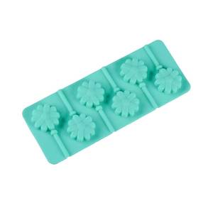 MUYULINS factory 6-cavity candy with different designs, LFGB platinum non-stick, BPA-free <b>silicone</b> lollipop mold - Product Image 3