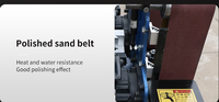 Machine de polissage à plat personnalisée, équipement de rectification de surface pour tôles métalliques, petite taille, directement de l'usine