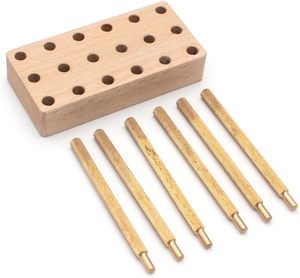 ईडीली 6 पीसी जेम्स्टोन नॉन-स्लिप पीतल के डप स्टिक सेट 6 मिमी व्यास डोपस्टिक को पत्थर की फेसटिंग मशीन के लिए लकड़ी के भंडारण बॉक्स के साथ - Product Image 4