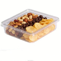 Boîte à pâtisserie transparente carrée avec couvercle, emballage anti-écrasement pour gâteaux, tartes aux œufs, macarons, idéale pour les boulangeries, les plats à emporter et la vente au détail