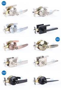 SS304 bên ngoài nhà tiêu chuẩn nhiệm vụ Brass Key xi lanh Matt Đen LEVER lockset cho thương mại cửa trước - Product Image 3