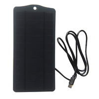 Panneau solaire de charge 2,5W 5V 177,6x87,8mm pour téléphone portable et chargeur de batterie avec port
