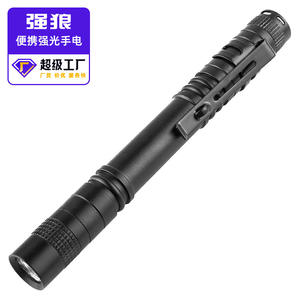 ไฟฉายปากกา LED อลูมิเนียมอัลลอยด์แบบพกพา พร้อมคลิปหนีบ ใช้แบตเตอรี่ 3Aaa แสงสีขาว ไฟฉายขนาดเล็ก - Product Image 4