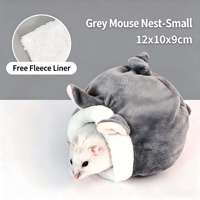 Nid en coton chaud pour hamster CHUUYU PET, design mignon ours doré, tailles S/M/L, garde au chaud toute l'année