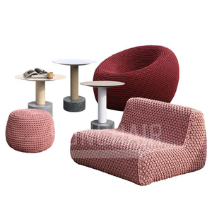 Set Divano da Esterno Moderno di Alta Gamma con Telaio in Lega di Alluminio e Rattan in PE, Impermeabile e Resistente alle Intemperie per Soggiorno - Product Image 3