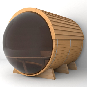 6 người bán buôn Thùng phòng tắm hơi với gỗ hemlock và cửa sổ kính toàn cảnh - Product Image 2