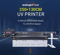 Imprimante UV à plat Ricoh Gen5 de haute qualité KJ-2513 8 couleurs A1 avec caméra CCD et grande LED automatique de qualité état neuf