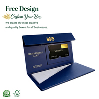 Cajas de Papel de Alta Gama con Materiales Reciclados Ecológicos para Tarjetas de Regalo, Caja de Embalaje de Alta Gama para Tarjetas de Regalo, Ecológica y Reutilizable