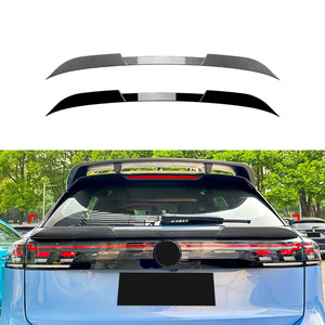 Volkswagen Tiguan MK3 2024+ Rear <b>Wing</b> Mid <b>Wing</b> Spoiler Piano <b>Black</b> Carbon Fiber Texture ABS Trunk <b>Wing</b> Shaped - Product Image 1