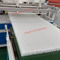 Ligne de production automatique de matelas en fibres aériennes, extrudeuse à vis simple, commande PLC, machine de fabrication de matelas
