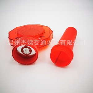 ไฟเตือนก่อสร้างแบบ LED สีแดงกระพริบ IP65 ใช้พลังงานจากแบตเตอรี่ ไฟสัญญาณกรวยจราจร รุ่น 008 - Product Image 4