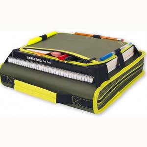 Échantillon gratuit Classeur à glissière polyvalent BSCI avec poignée en bandoulière, capacité de 700 feuilles, classeur à glissière pour le collège - Product Image 3