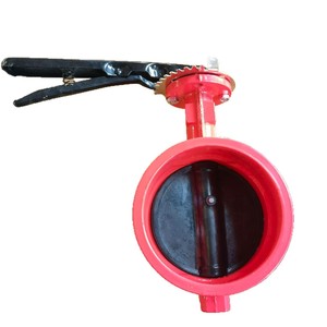 Válvula de mariposa ranurada D81X-16Q de hierro fundido manual para protección contra incendios con agua DN100 - Product Image 4