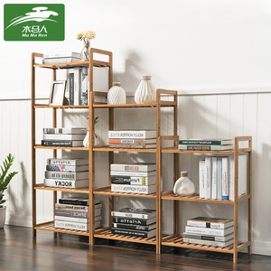 Estantería sencilla para el hogar, estante de almacenamiento de pie, estantería para libros ilustrados infantiles, unidad de almacenamiento de varias capas, montada en la pared - Product Image 1