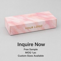 Boîte cadeau pliable en acrylique pour emballage cosmétique, impression personnalisée, rigide, robuste, de qualité supérieure, vente en gros, livraison directe d'usine