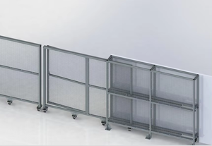 Yüksek kaliteli alüminyum profil endüstriyel kaynaklı örgü tel örgü çit - Product Image 2