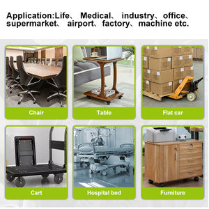 8 Zoll Heavy Duty Industrial <span class=keywords><strong>Single</strong></span> Spring Loaded Swivel <span class=keywords><strong>Caster</strong></span> Stoß dämpfung Aluminium kern Gummi rollen und Räder - Product Image 3