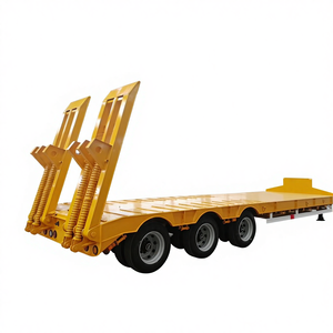 <span class=keywords><strong>Semirremolque</strong></span> de plataforma baja de 3 ejes con <span class=keywords><strong>cuello</strong></span> de <span class=keywords><strong>cisne</strong></span> de acero, plataforma de carga de 17000 mm, placa diamantada de 4 mm - Product Image 2