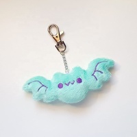 Porte-clés personnalisé en peluche avec Clip, Kawaii, animal, chauve-souris, pour sac