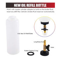 Vente chaude 2024 pompe d'extraction d'huile extracteur de fluide automobile système de freinage de voiture 1L Kit de purge de frein de liquide pneumatique