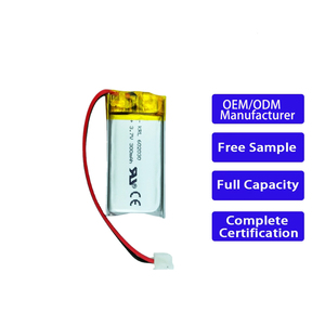 Pin <span class=keywords><strong>lithium</strong></span>-ion hình hộp chữ nhật thay thế 602030 300mAh 3.7V, có chứng nhận KC, dành cho hộp sạc tai nghe TWS - Product Image 1
