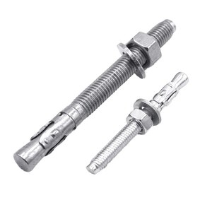 Perno de Expansión con Anclaje de Cuña, Tuerca Hexagonal y Arandela, Certificado RoHS, para Aplicaciones de Fijación en Construcción, Suministro de Fábrica - Product Image 1