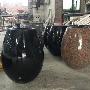 <span class=keywords><strong>Vases</strong></span> de 1,3 pièces <span class=keywords><strong>en</strong></span> <span class=keywords><strong>granit</strong></span> noir, fait à la main avec un Design moderne - Product Image 3