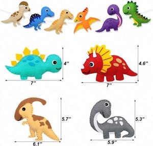 New Design Felt Dinosaur <b>Sewing</b> Kit Kids DIY Crafts Girls Boys Early Educational Toy for Learning <b>Sewing</b> - Product Image 2