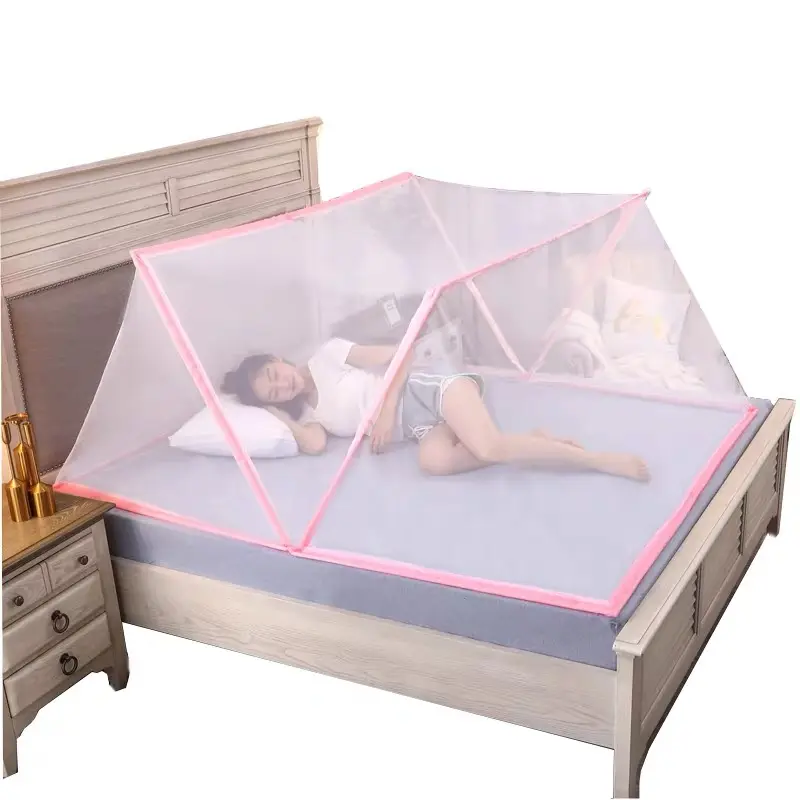 Hot Sale single twin queen king size bed foldable adults mosquito net tent portable folding mosquito net for bed