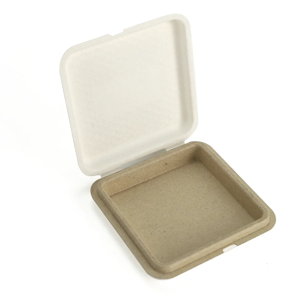 Custom Biodegradable Sugarcane Bagasse Pulp Fiber Molded Packaging Cosmetic Insert Pack Inner Tray