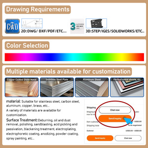 خدمة معالجة الصفائح المعدنية المخصصة قطع المعادن بالليزر قطع الألومنيوم الفولاذ المقاوم للصدأ النحاس خدمة القطع بالليزر المخصصة - Product Image 3