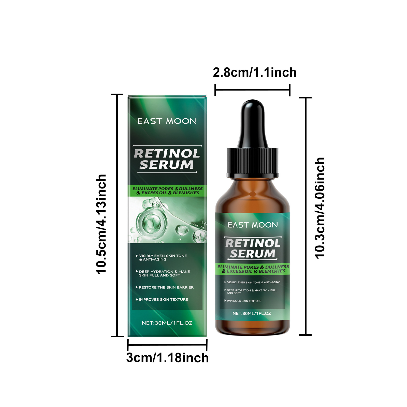 EAST MOON Moisturizing Whitening Serum Firming Fade Fine Lines 