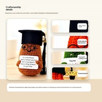 Poupées au crochet et jouets en peluche tricotés à la main, style pastoral, motifs pomme de terre, concombre, citrouille, joyeux, origine Chine, parfait