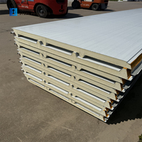 Panneaux sandwich isolants PIR 30 mm pour murs extérieurs et toitures, faciles à installer, imperméables et ignifuges, pour entrepôts et chambres froides.