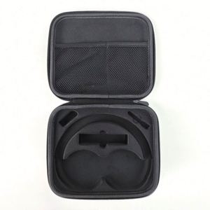 <b>Hard</b> <b>Shell</b> Large Carrying Headphones <b>Case</b> Travel Waterproof EVA Headset Storage Box Black Oxford EVA Wireless Headphones Bag - Product Image 1