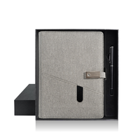 Coffrets cadeaux CARDSILK pour hommes avec bloc-notes A5 à chargement sans fil et papeterie multifonctionnelle avec logo personnalisé, idéal pour les affaires