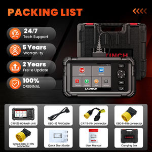 Nuevo Escáner OBD2 de Sistema Completo HD <span class=keywords><strong>CRP129</strong></span> 2025, Lector de Códigos y Analizador para Automóviles de 12 V y Camiones de 24 V, Actualización de Software Gratuita - Product Image 2