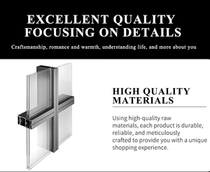 Thiết kế hiện đại thương mại kính Rèm tường rèm với cách âm giảm tiếng ồn các tính năng vô hình rèm tường - Product Image 4