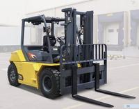 Chariot élévateur électrique haute performance XVB60-QL8-G 6 tonnes, robuste, à batterie lithium, contrepoids, pour l'exploitation minière, les ports et le transport de pierres