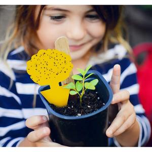 Pièges à mouches pour plantes d'intérieur et plantes en pot, piège à insectes collant jaune en forme de papillon, lutte antiparasitaire pour le jardinage domestique - Product Image 1