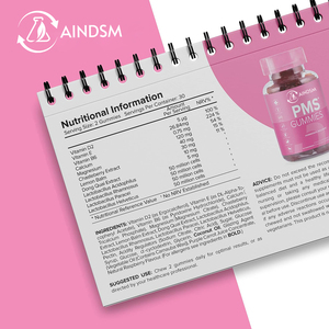 Directo de fábrica PMS Gummies Vitamina Menstrual Alivio del dolor Gummy Pms Gummy Suplemento de equilibrio hormonal para mujeres - Product Image 4