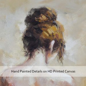 Arte de pared Sexy para mujer, pintura de espalda desnuda, lienzo pintado a mano, decoración de pared moderna/moderna - Product Image 3