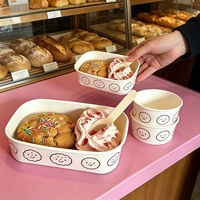 Gobelets et bols en papier personnalisés pour desserts à emporter : crème glacée, soft serve, bingsu, yaourt, gelato