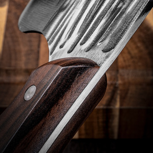 Cuchillo de Cocina de Acero Inoxidable Dolphin de Tres Orificios, Cuchillo de Chef Forjado con Textura de Martillo, Cortador de Carne y Huesos, Cuchillo de Calle - Product Image 4