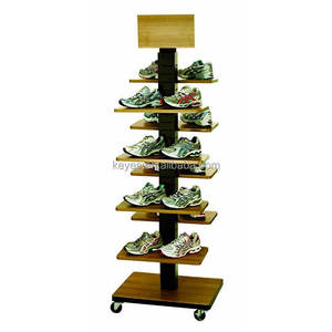 <strong>Custom</strong> Designed Durable Metal Shoe <strong>Display</strong> Stand Modern Style Chain Store POS <strong>Rack</strong> for Home Furniture Living Room Use - Product Image 1