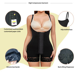 Vente en gros Post Chirurgie Faha Powernet vêtement de compression ventre contrôle Body Shaper Butt Lifter Body avec ouverture entrejambe - Product Image 4