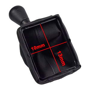 Peugeot Citroen Gear <b>Shift</b> <b>Knob</b> Black Leather Handball With Dust Cover Ergonomic Design - Product Image 5