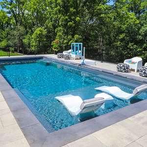 Vườn Thiết Kế Hiện Đại Dài Bơi Hồ Bơi Spa Gia Đình Nước Chơi Vui Vẻ Sợi Thủy Tinh Lớn Hình Chữ Nhật Inground Hồ Bơi Ngoài Trời - Product Image 5